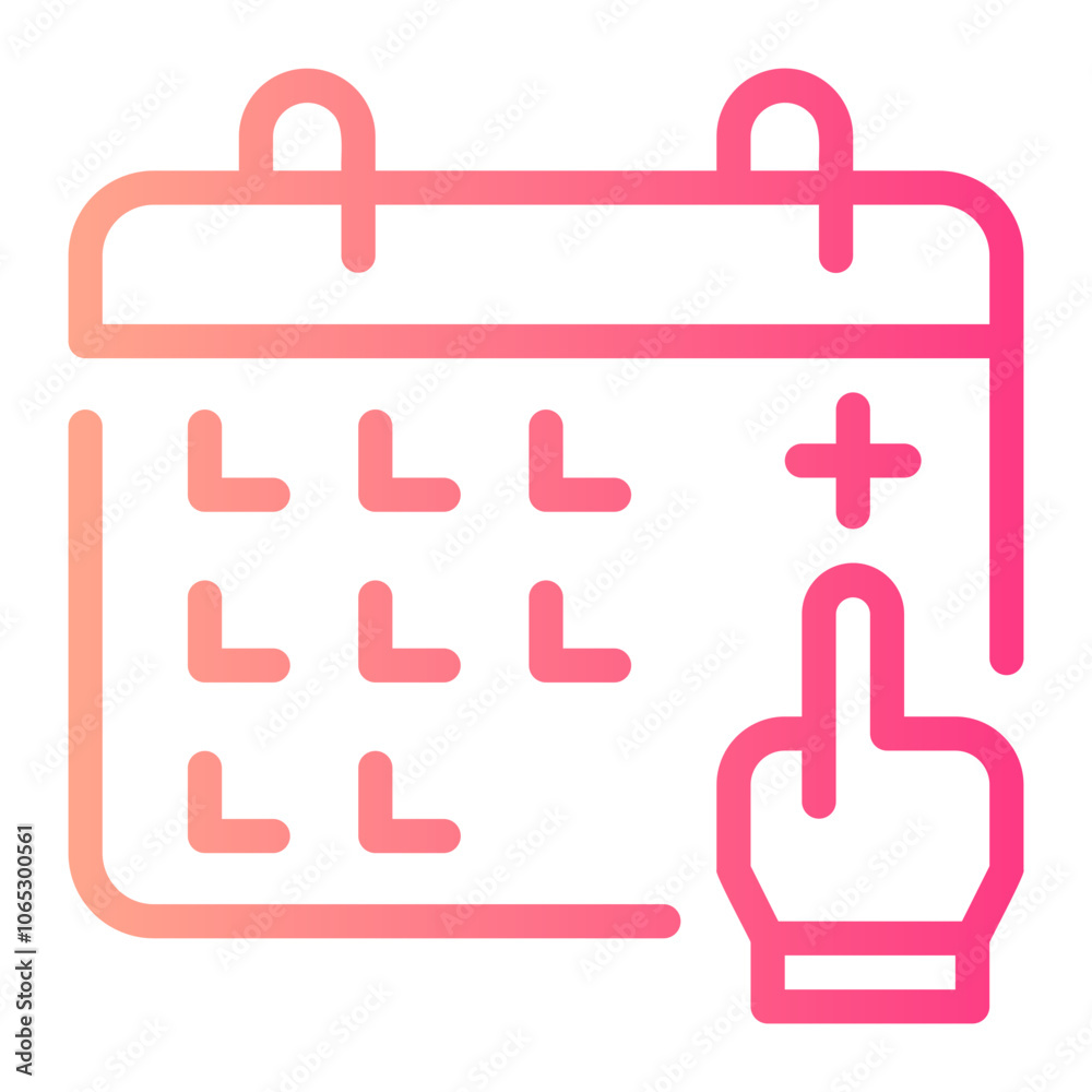 Fototapeta premium medical appointment gradient icon