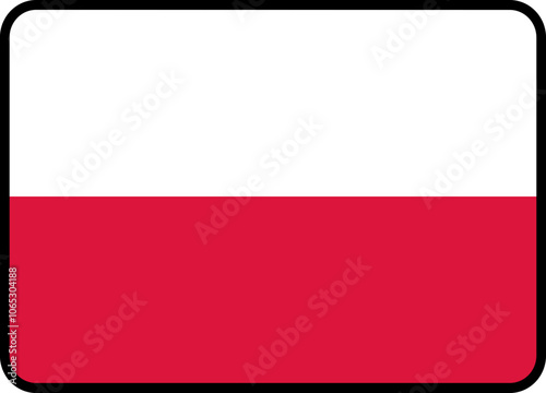 Poland Flag Rounded Rectangle Icon Free Download Poland Flag Rounded Rectangle Icon - GFXLoad