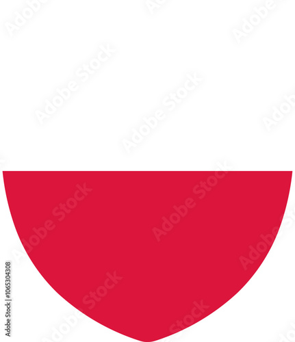 Free Download Shield Shape of Poland Flag - GFXLoad