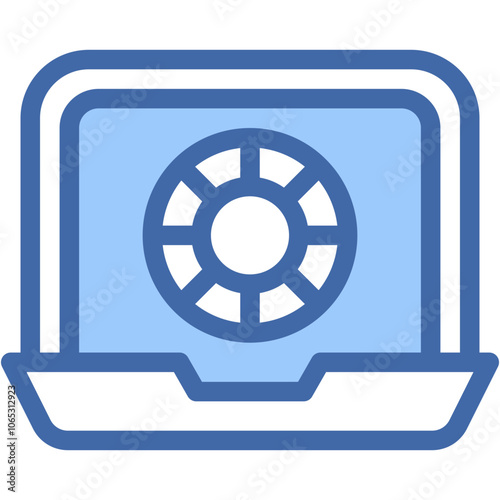 Vector Icon Online Casino, Online Poker, Online Betting, Online Casino, Gambling, Gaming, Casino, Poker