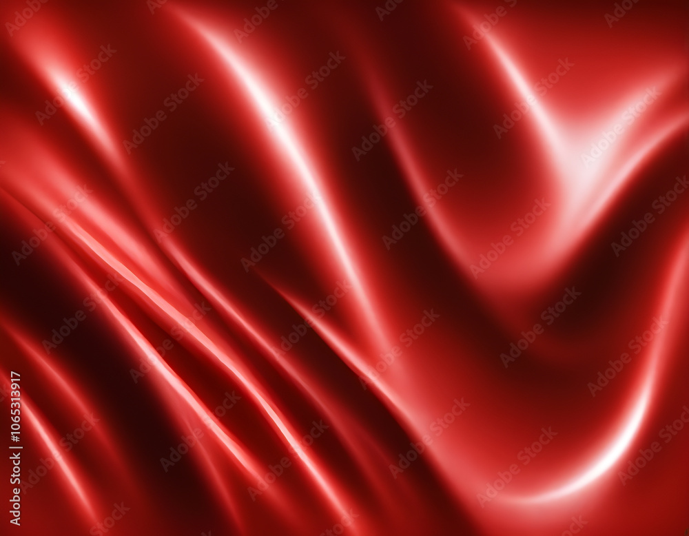 Obraz premium Realistic vector red background. Shiny red horizontal backdrop Glittering backround.