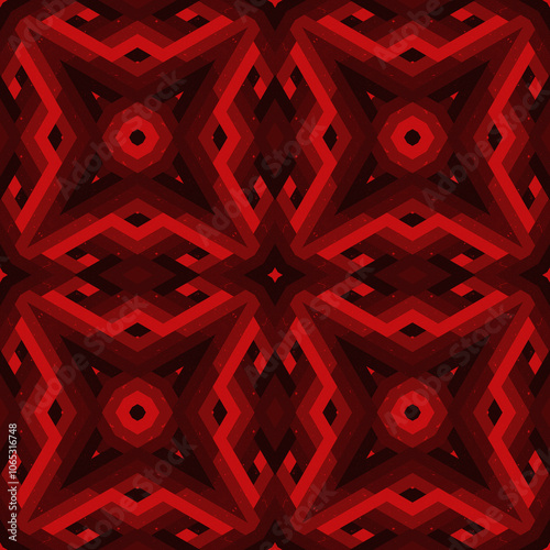 Isometric Abstract Seamless Pattern Background