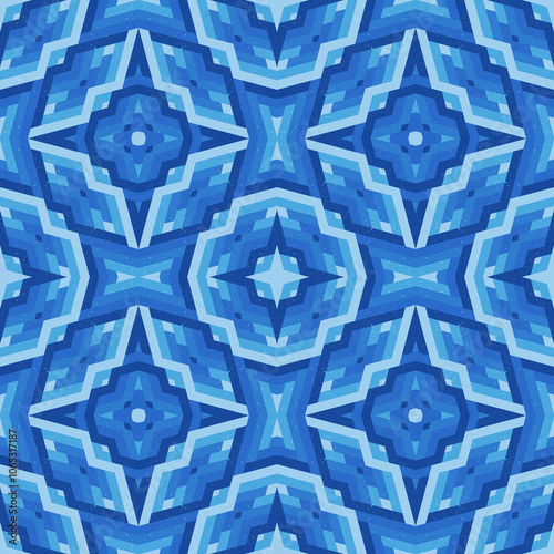 Isometric Abstract Seamless Pattern Background
