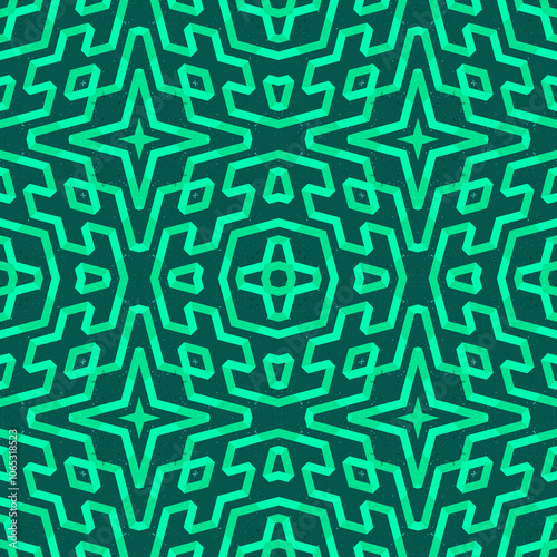 Isometric Abstract Seamless Pattern Background