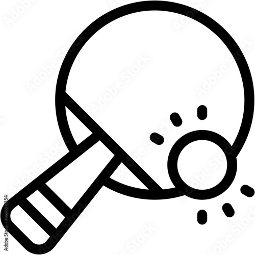 Vector Icon Table Tennis, Sports, Game, Competition, Ping Pong, Entertainment