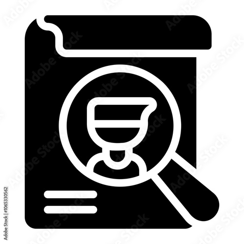 recruitment glyph icon