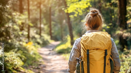 A hiker choosing between two paths in a forest, representing life choices, soft natural lighting, earthy tones, high detail