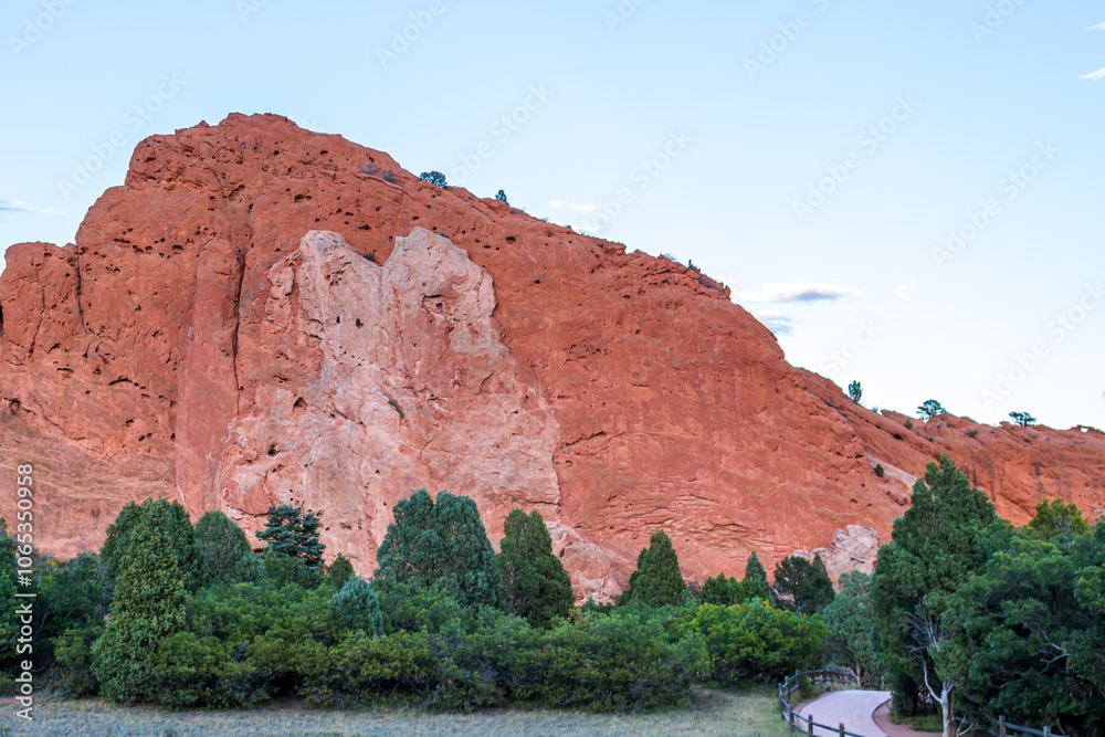Crimson Cliff at Dusk