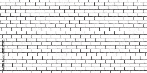 an arrangement of black striped squares, composing a building in the form of a wall texture on a white background.
