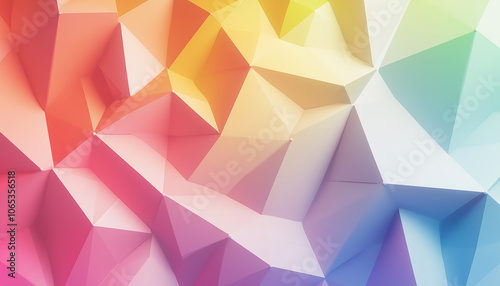 Colorful Geometric Abstract Background with Polygon Shapes