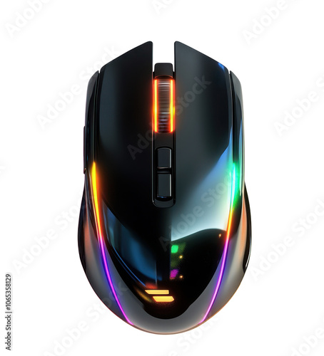 RGB gaming mouse with vibrant lighting effects