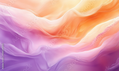 Soft Abstract Background with Flowing Pastel Gradient Waves