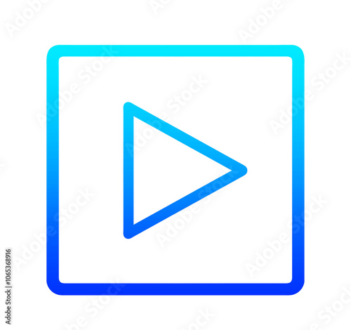 Free Download 青いグラデーションの再生マーク - GFXLoad