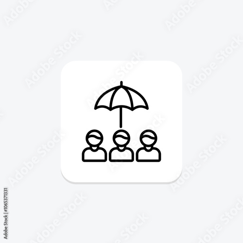 Business Group line icon, vector, pixel perfect, illustrator file