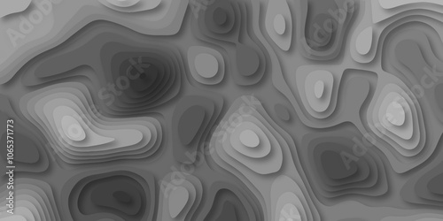 Abstract luxury multicolor modern 3d papercut background. Minimal abstract vector wave carve diamond topography line circle creative topography map circle and wave line smooth multilayer pattern.