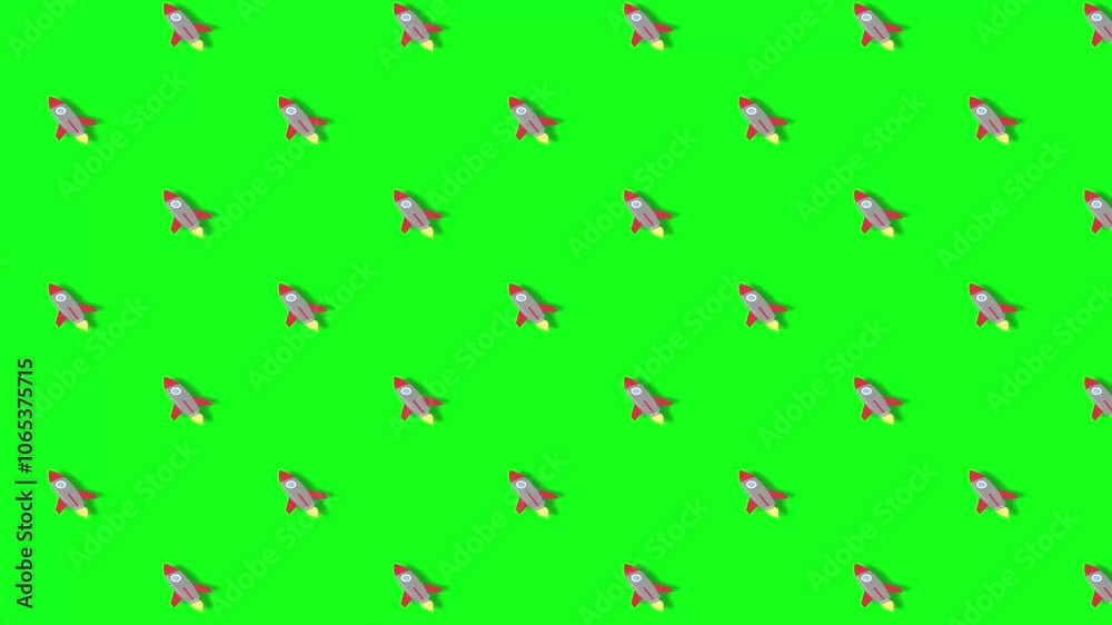 custom made wallpaper toronto digitalrocket background animated background cartoon rocket jet space 4k looping green screen