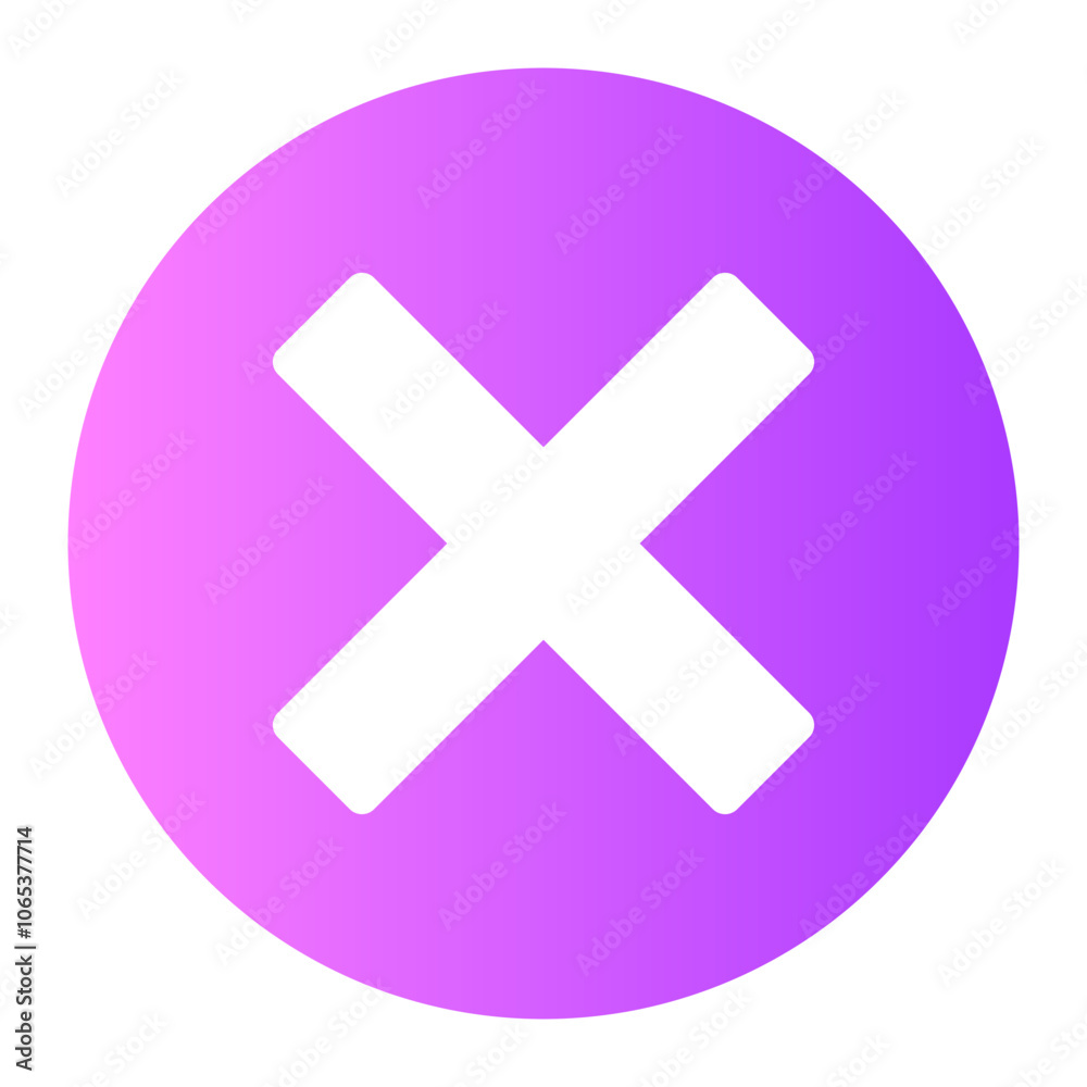 Obraz premium cross gradient icon