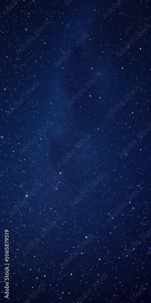 Fototapeta premium A breathtaking view of the starry night sky filled with dazzling stars, nightfall