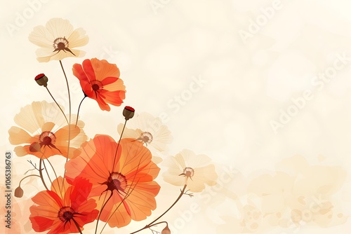 Floral backgrounds vector illustrations photo