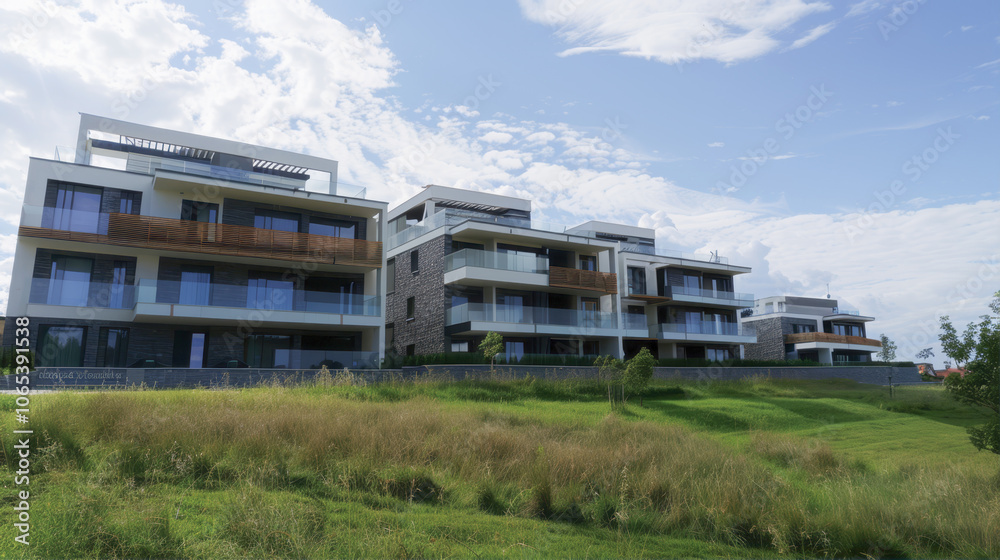 Obraz premium Modern apartment buildings 