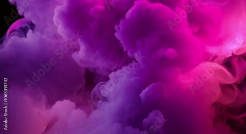 purple smoke on a black background