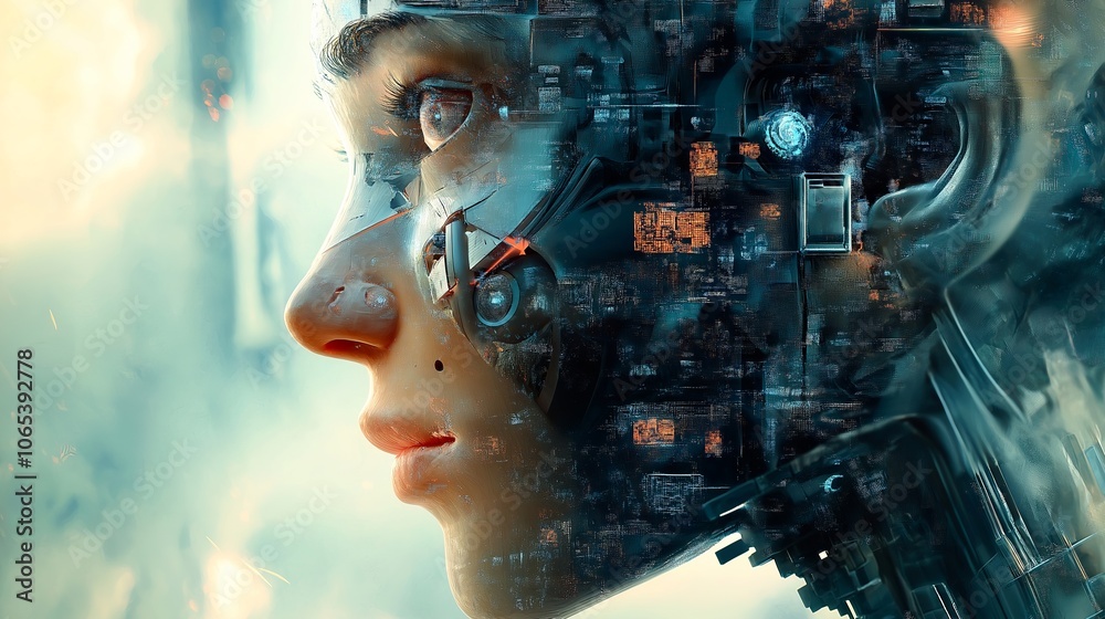 Artificial intelligence robot technologies concept. Internet and computers concept science background Artificial intelligence robot technologies concept. Internet and computers concept science background