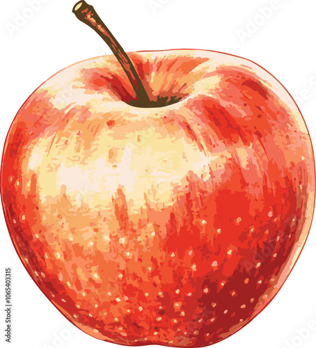 A red apple.