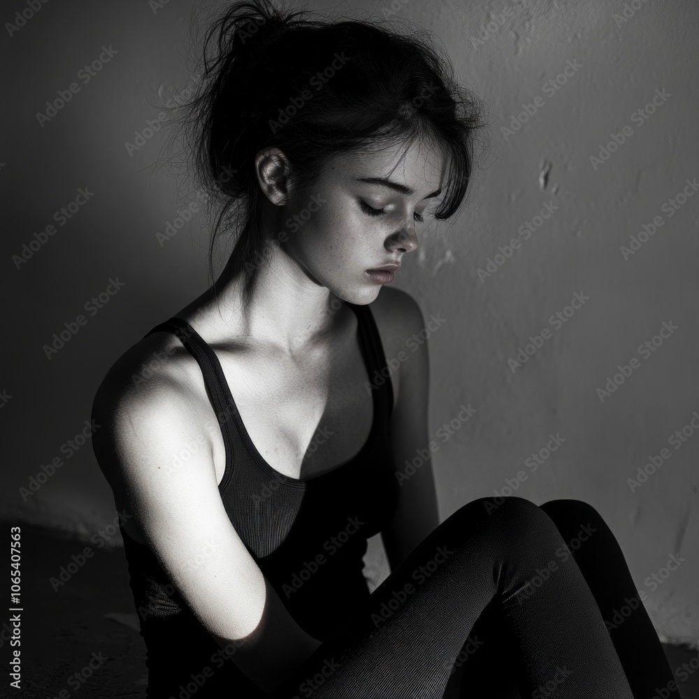 Naklejka premium Model's Posture