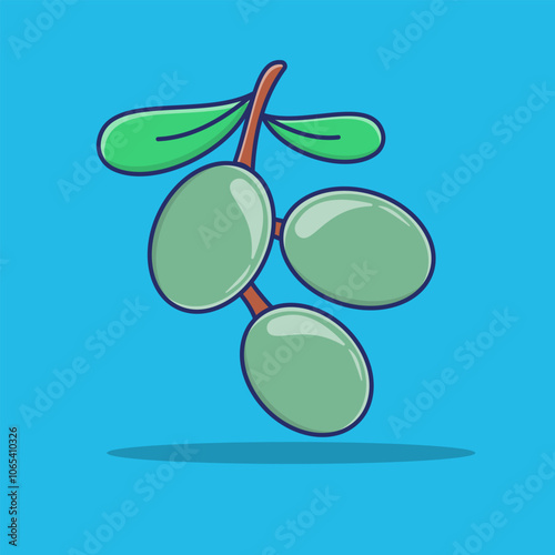 Olive, olive oil, olive tree, Mediterranean, fruit, vector, illustration, healthy food.