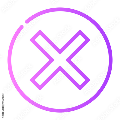 cross gradient icon