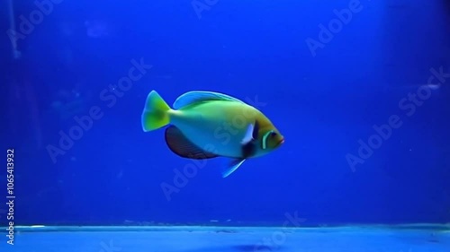 pet fish in aquarium are very cute and cool