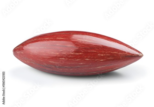 Single Red Nut Close-up photo