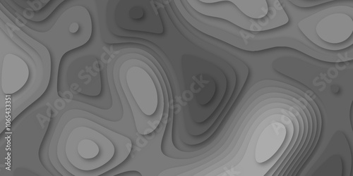 Abstract luxury multicolor modern 3d papercut background. Minimal abstract vector wave carve diamond topography line circle creative topography map circle and wave line smooth multilayer pattern.