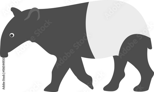 Tapir Animal Illustration