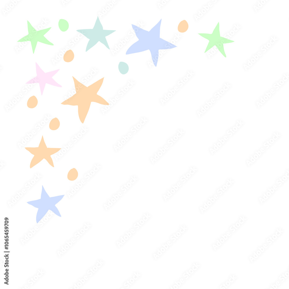 Obraz premium Star corner border 