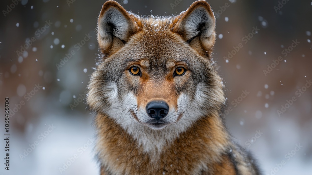 It features sharp eyes, sharp fur, and a black nose in a detailed portrait of a wolf. It features sharp eyes, sharp fur, and a black nose in a detailed portrait of a wolf.