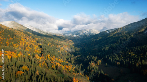 Autumn landscape in the mountains