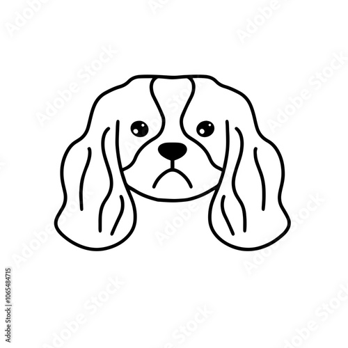 Cavalier King Charles Spaniel in Vector Format