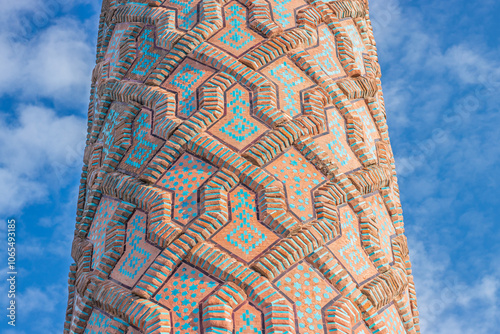 Ornate tilework of Yakutiye Madrasa in Erzurum, showcasing Islamic artistry.