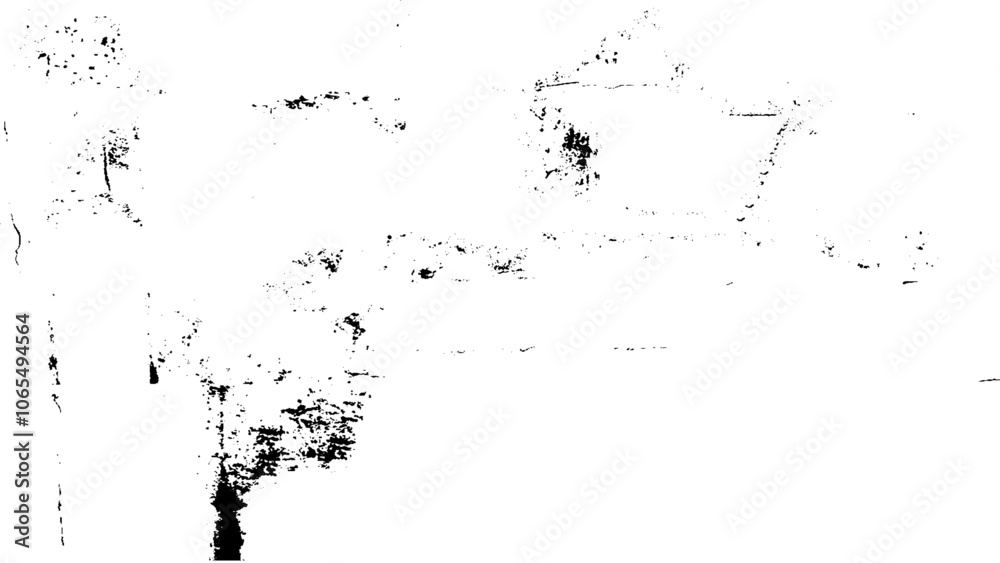 Obraz premium White old concrete wall grunge texture of chips scratches vector. Includes a effect the black and white tones.