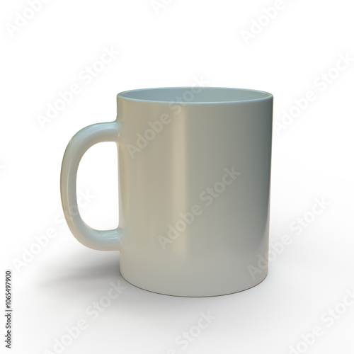 Mockup-Friendly Digital Image of Ceramic Mug