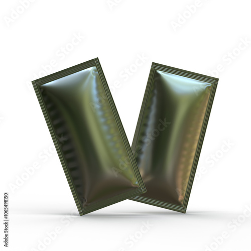 Mockup-Friendly Digital Image of Sachets Packets