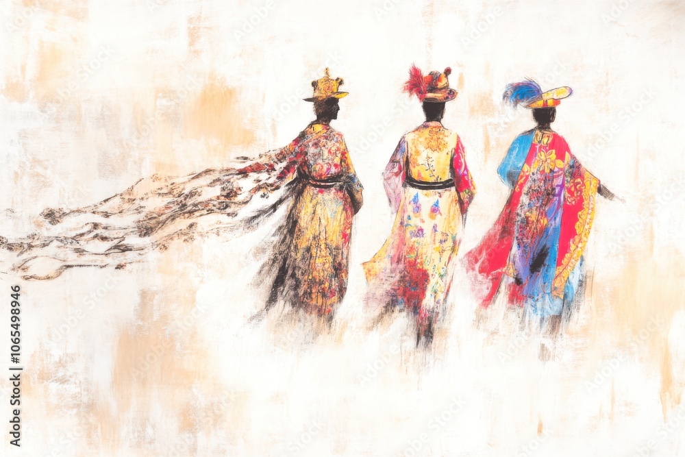 Fototapeta premium Discover the cultural significance of generative ai in celebrating three kings' day, día de los reyes, and epiphany