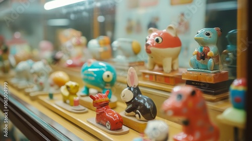 Vintage children's toys from Taipei Miniature Museum.  photo