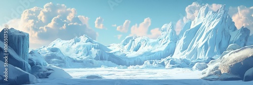 ice age background concept