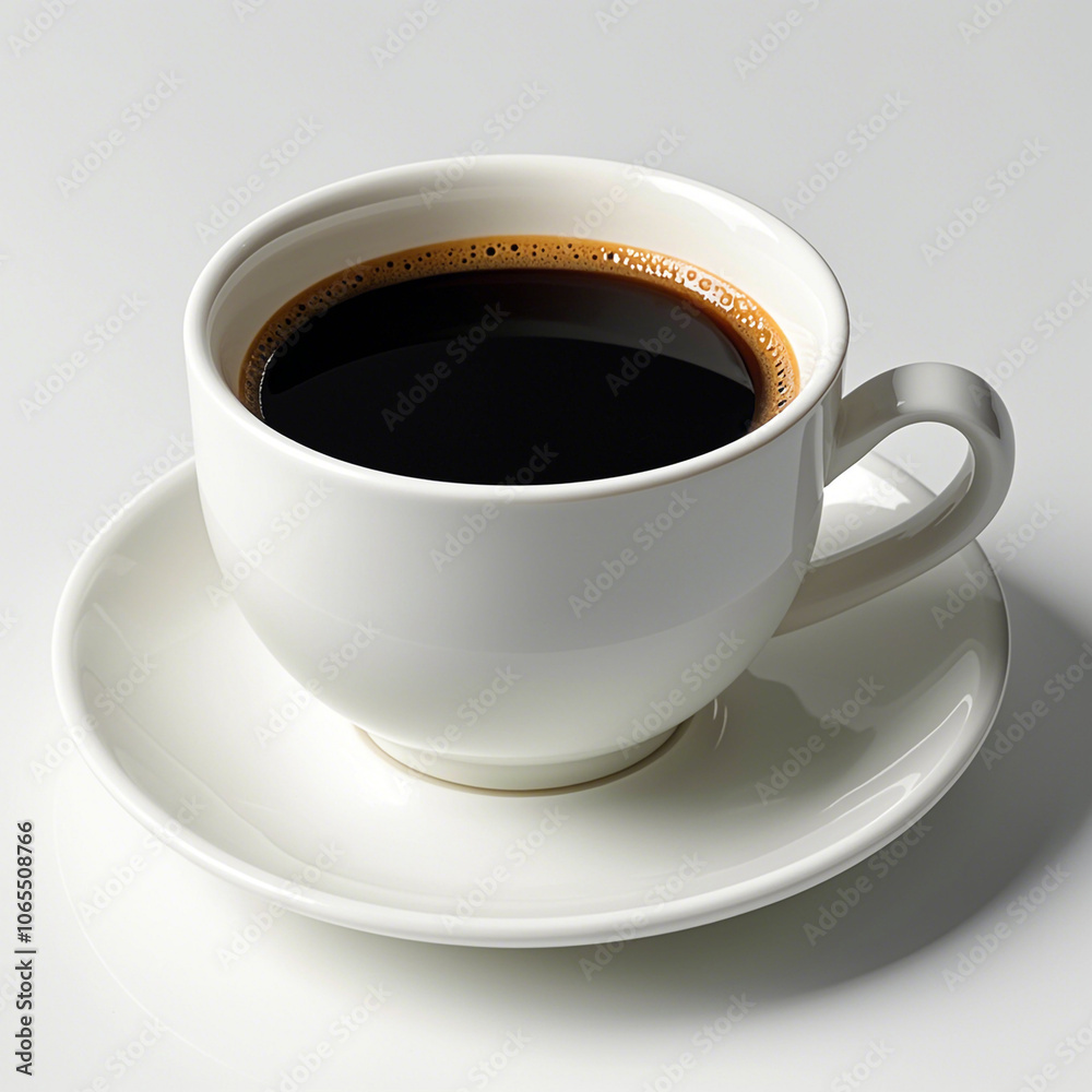 Obraz premium coffee cup on white background