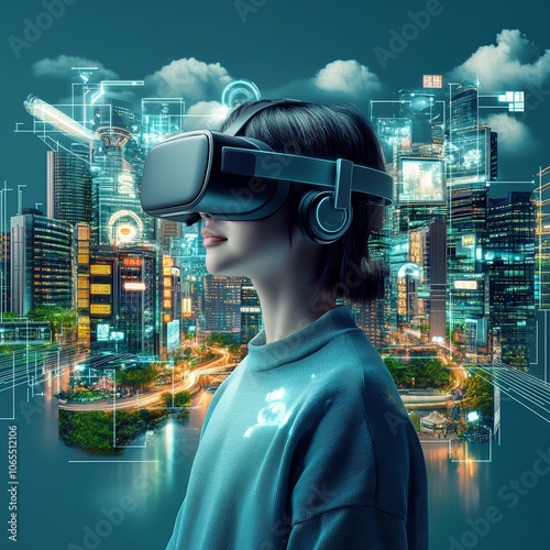 a picture to show the vr technology leading country of Asia country and looks like a commercial diagram.