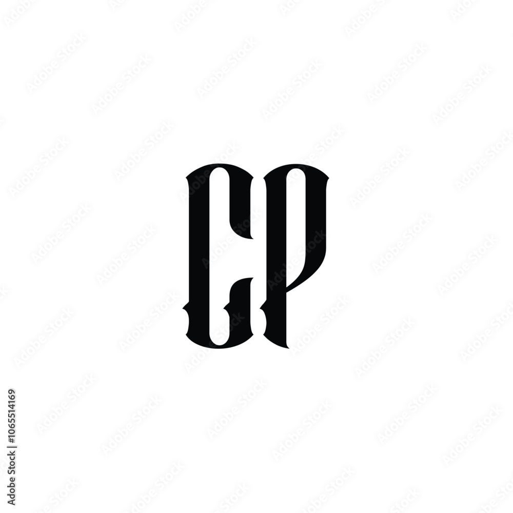 CP monogram logo design letter text name symbol monochrome logotype alphabet character simple logo CP monogram logo design letter text name symbol monochrome logotype alphabet character simple logo