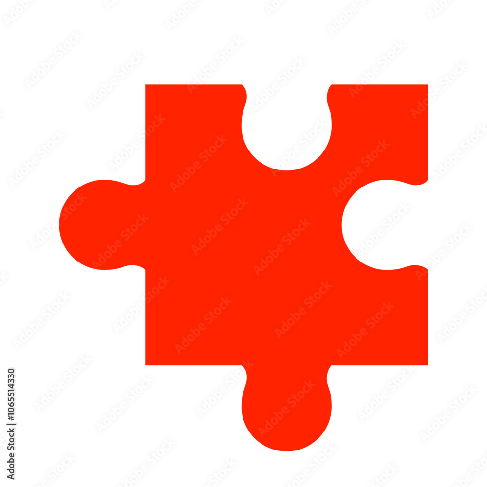 Fototapeta premium Puzzle Icon. Problem solving Missing piece