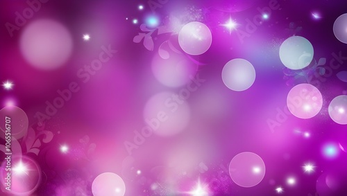 Purple Abstract Bokeh Background with Swirling Shapes and Iridescence